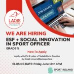 Poster for ESF+ Social Innovation In Sport Officer Role