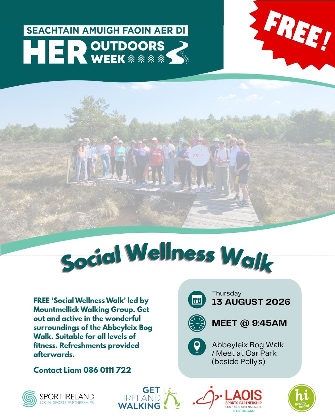 Image Her Outdoors 2026 - Social Wellness Walk - Information details below.