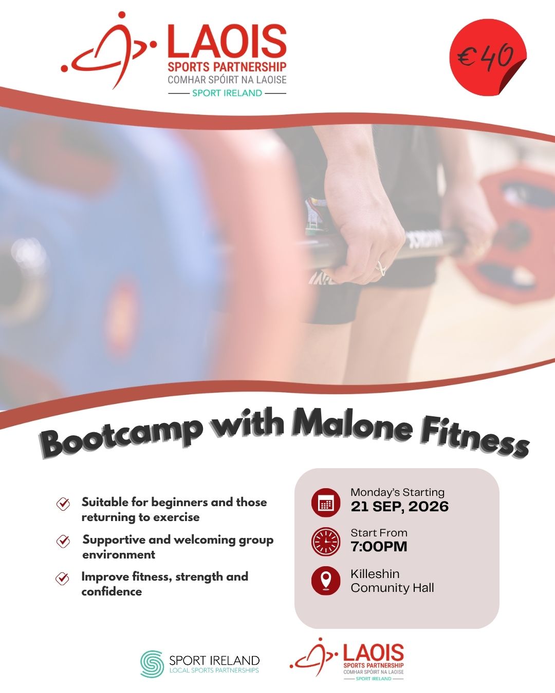 Event Poster - Bootcamp with Malone Fitness