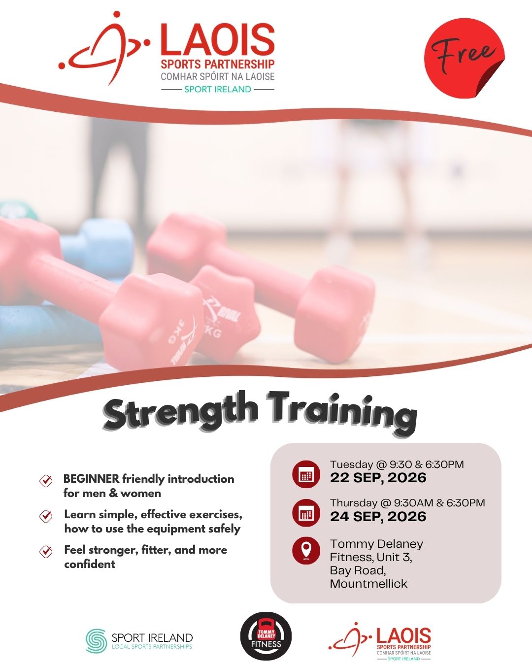 Strength Training Poster - Details below