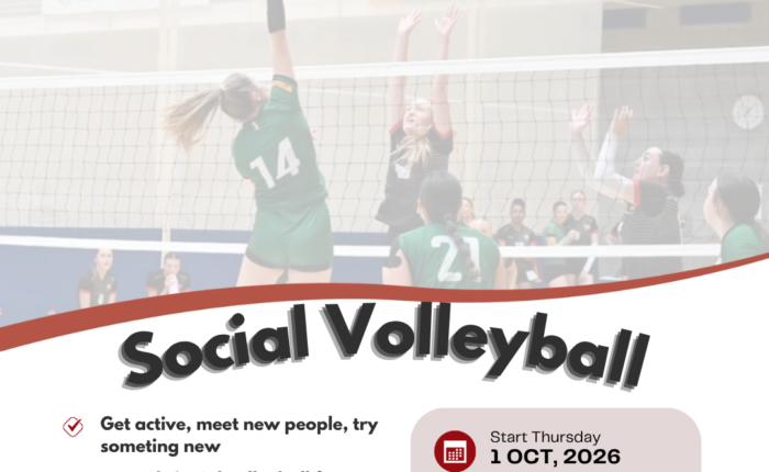 Social Volleyball Poster- Details of event below